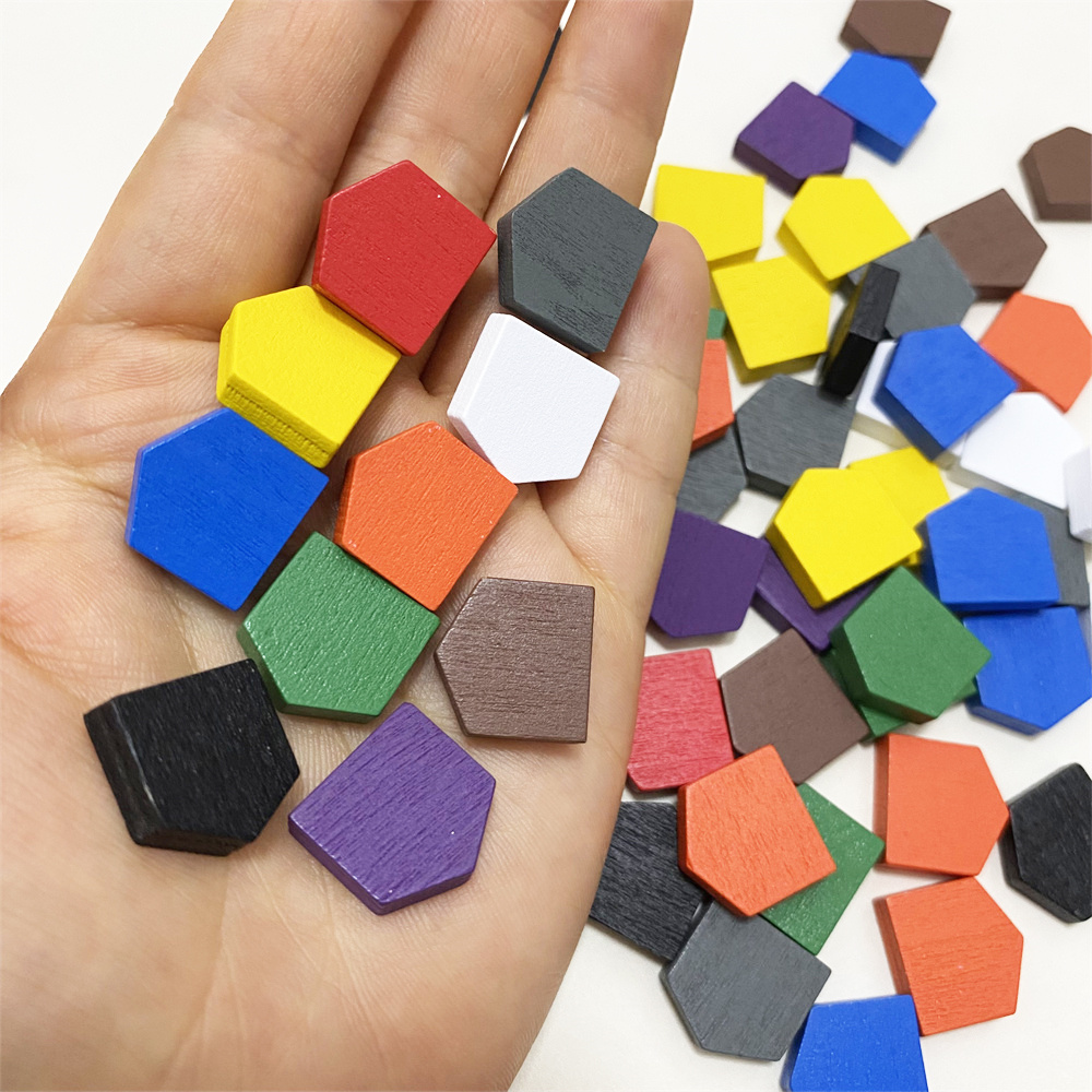 50 pieces 16*16MM Colorful Woo - Board Game Catan ulasan dan harga